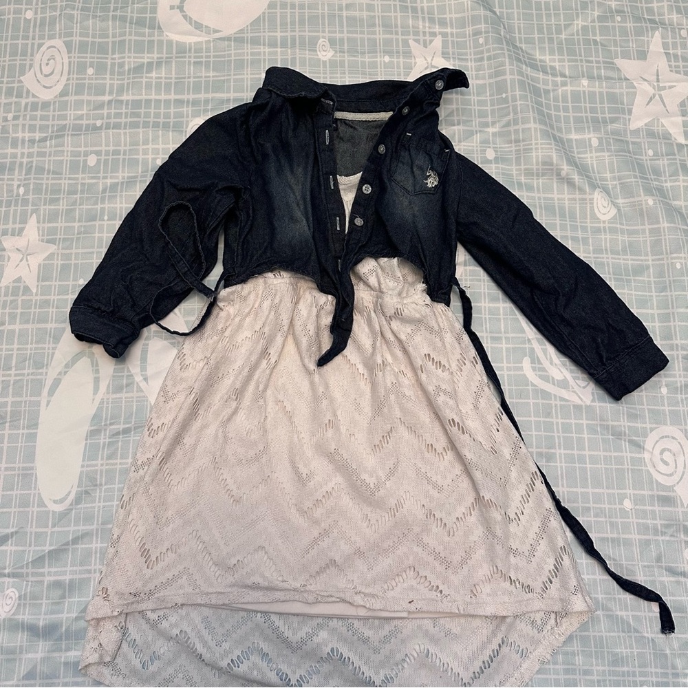 U.S. Polo Assn. Cream Dress